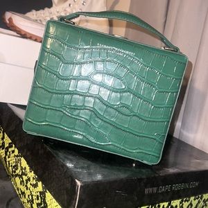 Green Croc BB Trunk /Purse